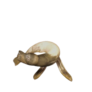 Corne de vache sculptée