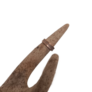 bague en cuivre motif tressé ajustable