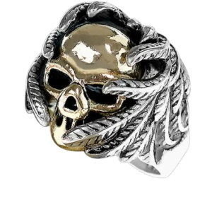 Bague Tête de mort en acier inoxydable