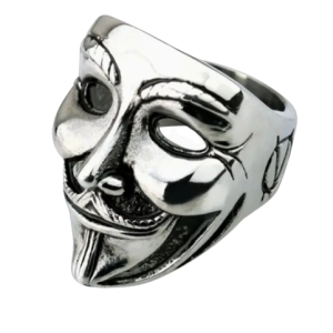 Bague de masque Guy Fawkes taille 12