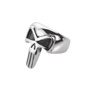 Bague skull en acier inoxydable