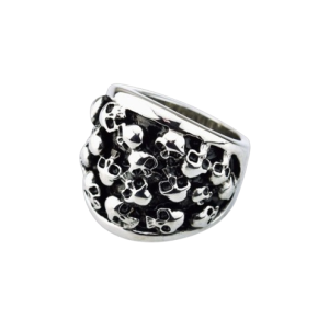 Bague multi-skulls