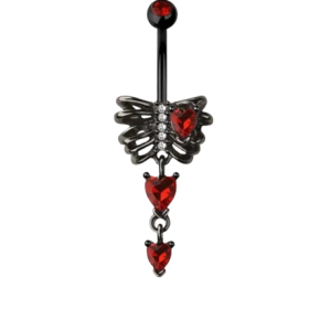 Le piercing nombril cage thoracique en acier chirurgical