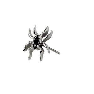 Le piercing araignée en acier chirurgical