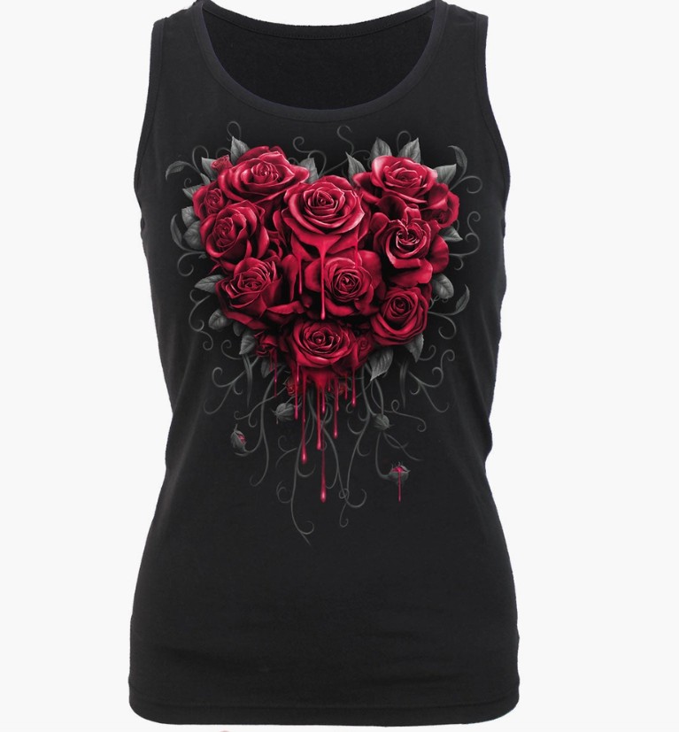 T-shirt débardeur roses