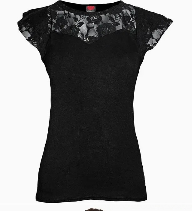 T-shirt femme dentelle